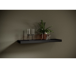 Závěsná police ANDREA 100x26 Black Shine