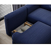 Ripeli Corner Sofa Bed with Storage, Dark Blue Velvet, Right-Hand Facing Modullo 40 180x128 Right 1