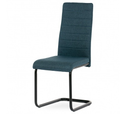 Jídelní židle, modrá, látka, DCL-401 BLUE2