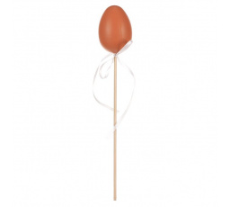 Vajíčka plastová - zápich, hnědá, cena za balení (6 ks)