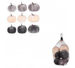 Dýně plastová s látkou, mix 3 barev, cena za balení (9 ks)
