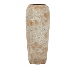 Váza keramická - výška 90 cm, světle béžová
