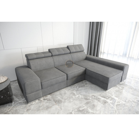 Rohová sedací souprava ROYAL 295×185 - šedá , pravá Rohová sedací souprava ROYAL 295×185 - šedá , pravá