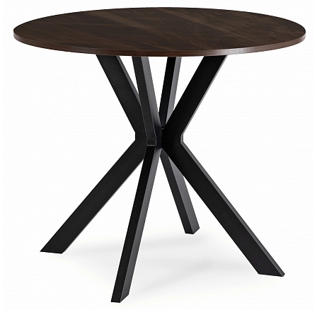 Stůl LAUREN 80 cm Ořech/Černý Stůl LAUREN 80 cm Ořech/Černý