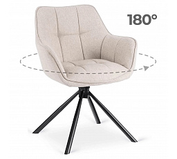 Otočné Křeslo PEONY 2 Béžové