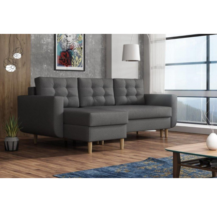 Sedací souprava Edita UNI tmavě šedá