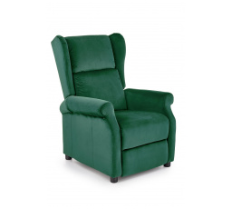 Polohovací křeslo AGUSTIN 2, tmavě zelená