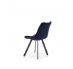Jídelní židle K332 VELVET, Modrý Bluvel 86/Černá