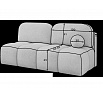 Nuwia sofa with sleeping function and storage box, beige plush upholstery Sola 18 145x200 1