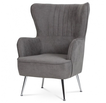 Křeslo, šedá látka, AK-317 GREY2