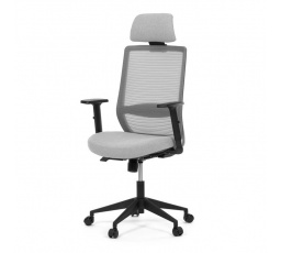 Kancelářská židle, synchronní mechanismus, šedá síťovina, KA-V3329 GREY