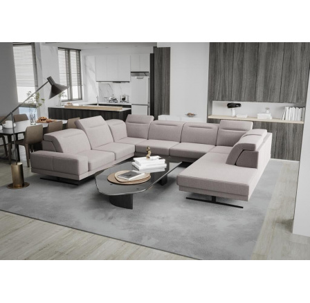 Rohová sedací souprava FIORE MAX I 220x350x265 cm - béžová, levá Rohová sedací souprava FIORE MAX I 220x350x265 cm - béžová, levá