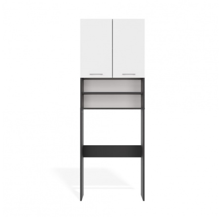 Skříňka nad pračku Pema antracit/bílá