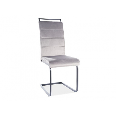 Jídelní židle H-441 Velvet, šedý Aksamit 93/černý mat