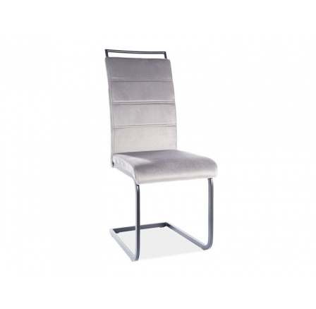 Jídelní židle H-441 Velvet, šedý Aksamit 93/černý mat