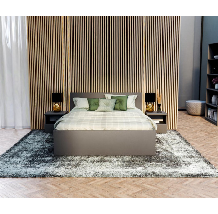 Jednopatrová postel PANAMA, barva: šedá