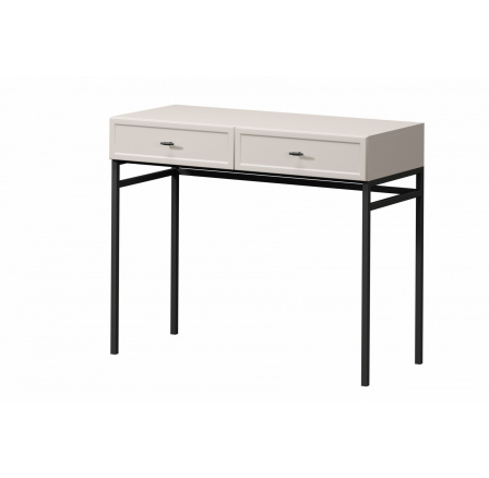 LORINI TOALETKA 100 2SZ - kašmír / černý T-bar / černý rám LORINI TOALETKA 100 2SZ - kašmír / černý T-bar / černý rám