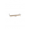 Závěsná police ANDREA 100x26 White Shine