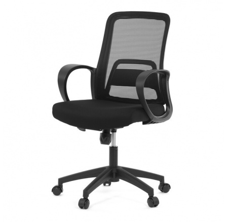 Kancelářská židle, houpací mechanismus, černá síťovina, KA-S3015 BK Kancelářská židle, houpací mechanismus, černá síťovina, KA-S3015 BK