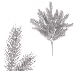 Smrk - umělá větev, barva stříbrná