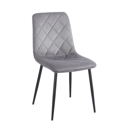 Židle velvet šedá K6-FX