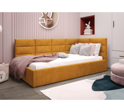 Postel ZAZU - žlutá - T48, Pravá strana