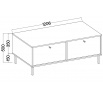 Tv komoda Tomila 302/2, eukalyptus