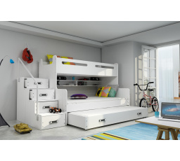 Patrová postel Maty NEW ÚP bílá/bílá