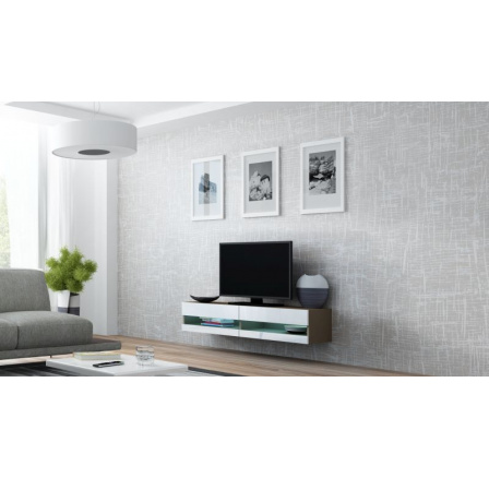 TV komoda VIGO NEW 140, latte / bílý lesk TV komoda VIGO NEW 140, latte / bílý lesk