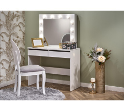 Toaletní stolek HOLLYWOOD bílý