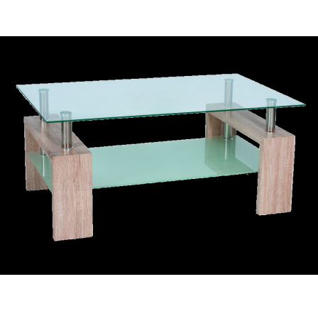 Konferenční stůl LISA II, transparent/dub sonoma