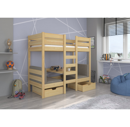 Patrová postel BART 200x90 Borovice Přírodní