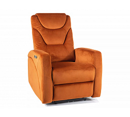 Polohovatelné křeslo KRONOS VELVET, Skořicový Bluvel 4215