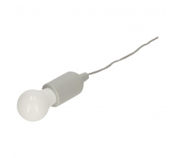 Závěsná lampa žárovka šedá
