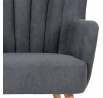 Křeslo, šedá látka, AK-311 GREY2