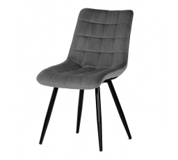 Jídelní židle, šedá, sametová látka, CT-384 GREY4