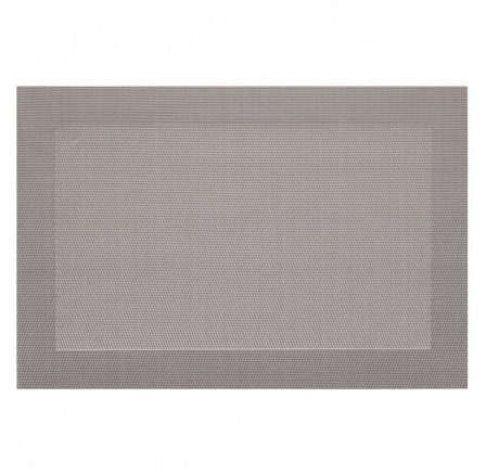Prostírání plastové - stříbrné, 45 x 30 cm