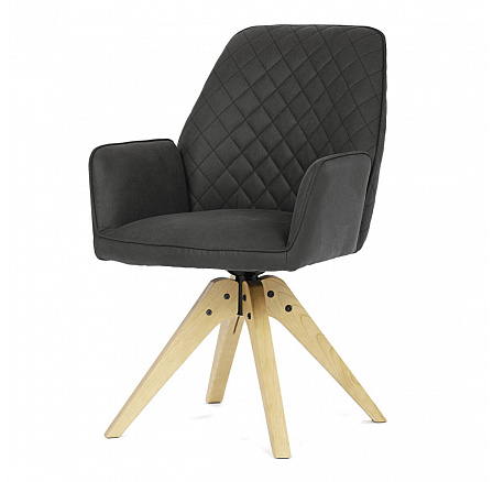 Jídelní židle, černá, látka, HC-539 BK3