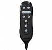 Polohovací křeslo TV-929 GREY2, elektrické zabudované ovládání, šedá, látka