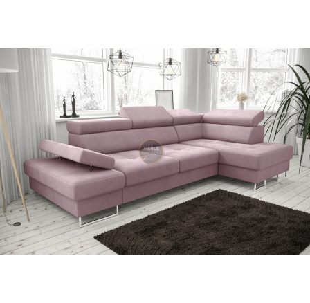Rohová sedací souprava GALAXY MINI 170x280 - fialová , pravá strana Rohová sedací souprava GALAXY MINI 170x280 - fialová , pravá strana