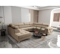 Rohová sedací souprava ORION MAX I s funkcí spaní 225X350X255 cm - volitelný odstín - pravá