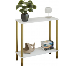 Konzole Claro 80x30 cm - různé barvy na výběr - Bílá Mat, Zlatá
