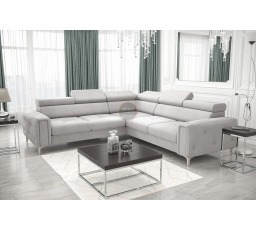 Rohová sedací souprava ORION I s funkcí spaní 255×255 cm - šedá , pravá