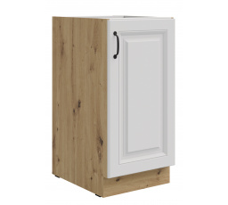 Dolní skřínka STELLO - 40 D 1F BB, Dub Artisan/Bílý mat