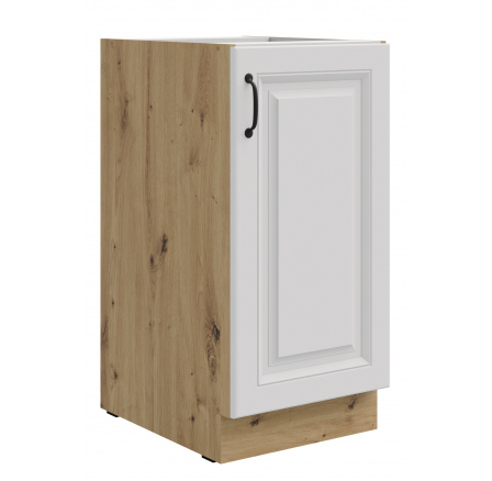 Dolní skříňka STELLO - 40 D 1F BB, Dub Artisan/Bílý mat