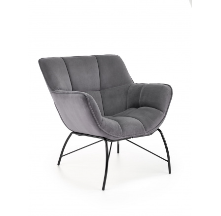 Křeslo BELTON, šedé