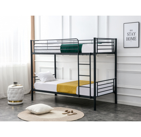 Patrová postel BUNKY 90, černá Patrová postel BUNKY 90, černá