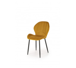 Jídelní židle K538 VELVET, Hořčicový Bluvel 68/Černá