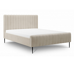 Čalouněná postel NICOLE, 160x200 cm, Perfect Harmony 07/Černé nohy