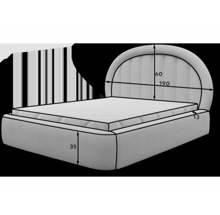 Tapedo postel + kovový rám/plynový zvedák/úložný prostor 160x200 Royal 18 1 Tapedo postel + kovový rám/plynový zvedák/úložný prostor 160x200 Royal 18 1